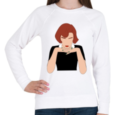 PRINTFASHION The Queen's Gambit - Női pulóver - Fehér
