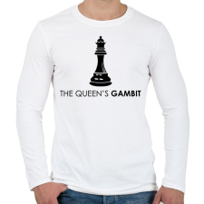 PRINTFASHION The Queen’s Gambit sorozat - Férfi hosszú ujjú póló - Fehér férfi póló