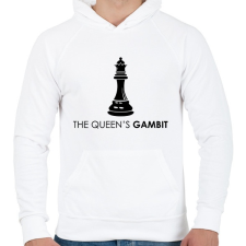 PRINTFASHION The Queen’s Gambit sorozat - Férfi kapucnis pulóver - Fehér férfi pulóver, kardigán