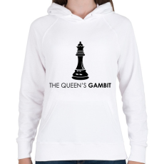 PRINTFASHION The Queen’s Gambit sorozat - Női kapucnis pulóver - Fehér