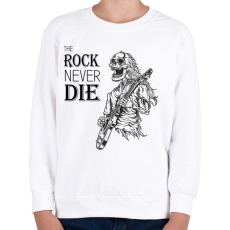 PRINTFASHION The rock never die - Gyerek pulóver - Fehér