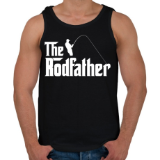 PRINTFASHION The Rodfather Fehér - Férfi atléta - Fekete