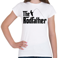PRINTFASHION The Rodfather Fekete - Női póló - Fehér