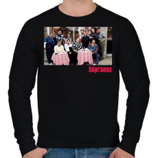PRINTFASHION The Sopranos Cast - Férfi pulóver - Fekete