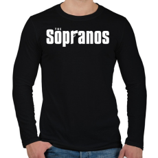 PRINTFASHION The Sopranos - Férfi hosszú ujjú póló - Fekete