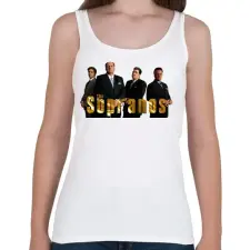 PRINTFASHION The Sopranos karakterek - Női atléta - Fehér női trikó