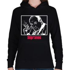 PRINTFASHION The Sopranos - Női kapucnis pulóver - Fekete