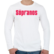 PRINTFASHION The Sopranos Original - Férfi hosszú ujjú póló - Fehér