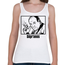 PRINTFASHION The Sopranos Tony - Női atléta - Fehér női trikó