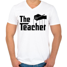 PRINTFASHION The teacher - Férfi V-nyakú póló - Fehér férfi póló