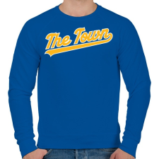 PRINTFASHION The town - Férfi pulóver - Királykék férfi pulóver, kardigán