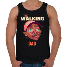 PRINTFASHION The walking dad - Férfi atléta - Fekete atléta, trikó