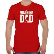 PRINTFASHION The walking dad - Férfi póló - Piros férfi póló