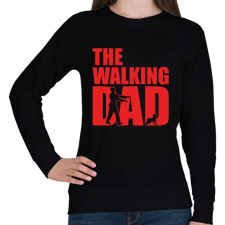PRINTFASHION The walking dad - Női pulóver - Fekete női pulóver, kardigán