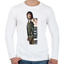 PRINTFASHION The Walking Dead Daryl Dixon - Férfi hosszú ujjú póló - Fehér férfi póló