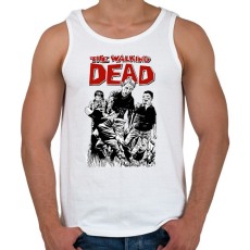PRINTFASHION The Walking Dead - Férfi atléta - Fehér