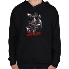 PRINTFASHION The walking dead - Gyerek kapucnis pulóver - Fekete