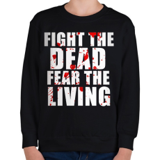 PRINTFASHION The Walking Dead - Gyerek pulóver - Fekete