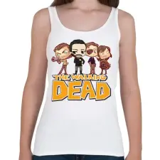 PRINTFASHION The Walking Dead - Női atléta - Fehér női trikó