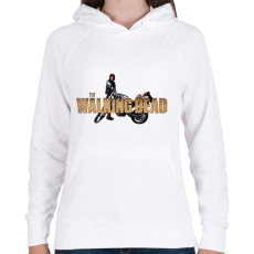 PRINTFASHION The Walking Dead - Női kapucnis pulóver - Fehér
