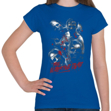 PRINTFASHION The walking dead - Női póló - Királykék