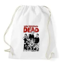PRINTFASHION The Walking Dead - Sportzsák, Tornazsák - Fehér tornazsák
