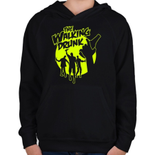 PRINTFASHION The Walking Drunk - Gyerek kapucnis pulóver - Fekete gyerek pulóver, kardigán