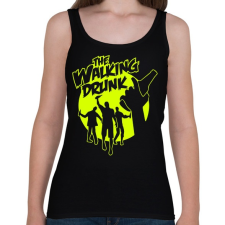 PRINTFASHION The Walking Drunk - Női atléta - Fekete női trikó