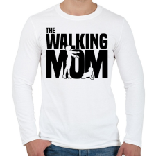 PRINTFASHION The Walking Mom - Férfi hosszú ujjú póló - Fehér férfi póló