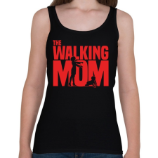 PRINTFASHION The Walking Mom - Női atléta - Fekete női trikó