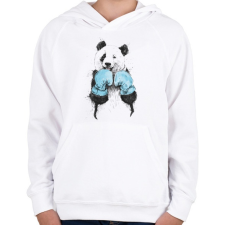 PRINTFASHION The winner - Gyerek kapucnis pulóver - Fehér gyerek pulóver, kardigán