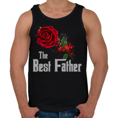 PRINTFASHION thebestfather - Férfi atléta - Fekete