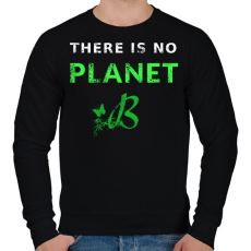 PRINTFASHION THERE IS NO PLANET B - Férfi pulóver - Fekete