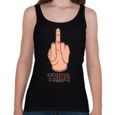 PRINTFASHION Thing - Női atléta - Fekete női trikó