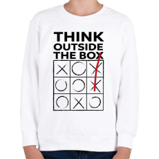 PRINTFASHION Think outside the BOX! - Gyerek pulóver - Fehér