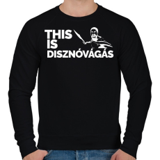 PRINTFASHION This is disznóvágás - Férfi pulóver - Fekete