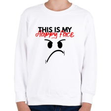 PRINTFASHION This is My happy face - Gyerek pulóver - Fehér gyerek pulóver, kardigán
