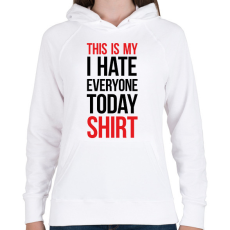 PRINTFASHION This is my shirt - black - Női kapucnis pulóver - Fehér