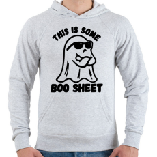 PRINTFASHION This is some BOO SHEET (bullshit) - Férfi kapucnis pulóver - Sport szürke