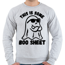 PRINTFASHION This is some BOO SHEET (bullshit) - Férfi pulóver - Sport szürke