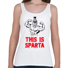 PRINTFASHION This is Sparta 1 - Női atléta - Fehér női trikó