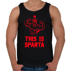 PRINTFASHION This is Sparta 2 - Férfi atléta - Fekete