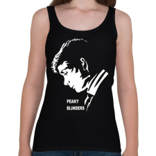 PRINTFASHION Thomas Shelby sad face - Női atléta - Fekete női trikó