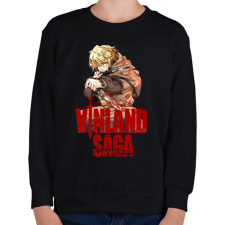 PRINTFASHION Thorfinn - Vinland saga - Gyerek pulóver - Fekete gyerek pulóver, kardigán