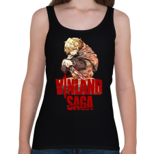 PRINTFASHION Thorfinn - Vinland saga - Női atléta - Fekete női trikó