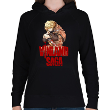 PRINTFASHION Thorfinn - Vinland saga - Női kapucnis pulóver - Fekete női pulóver, kardigán