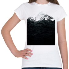 PRINTFASHION Those waves were like mountains - Női póló - Fehér női póló