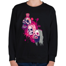 PRINTFASHION Three From The Hell - Gyerek pulóver - Fekete