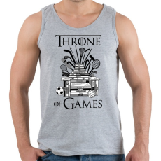 PRINTFASHION Throne of Games - Férfi atléta - Sport szürke