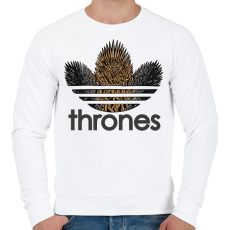 PRINTFASHION Thrones - Férfi pulóver - Fehér